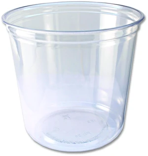 Recycleware Round Deli Container 24 oz 4.6" Diameter x 3.6" h Clear Plastic 500/Carton 000000000009501036 Recycleware Round Deli Container 24 oz 4.6" Diameter x 3.6" h Clear Plastic 500/Carton 000000000009501036