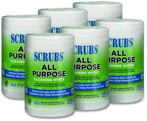 All Purpose Cleaning Wipes 9x12 Citrus Scent White 6 Canisters/Carton 96580 All Purpose Cleaning Wipes 9x12 Citrus Scent White 6 Canisters/Carton 96580