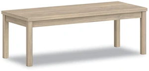 HON Laminate Coffee Table, Flat Edge, 48"W, Kingswood Walnut Finish HON Laminate Coffee Table, Flat Edge, 48"W, Kingswood Walnut Finish
