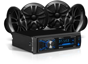 Boss Audio MCBK634B.64 Kit w/MR634UAB, 4 MR6B Speakers, & MRANT10 Antenna Boss Audio MCBK634B.64 Kit w/MR634UAB, 4 MR6B Speakers, & MRANT10 Antenna