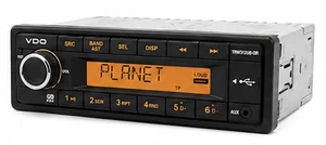 VDO 12V Radio w/FM RDS Tuner MP3/WMA/USB/Bluetooth - Orange Illumination - Includes Power Speaker Wire Harness VDO 12V Radio w/FM RDS Tuner MP3/WMA/USB/Bluetooth - Orange Illumination - Includes Power Speaker Wire Harness