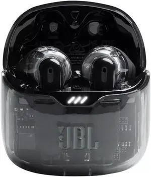 JBL Tune Flex True Wireless Noise Cancelling Earbuds, Ghost Black -