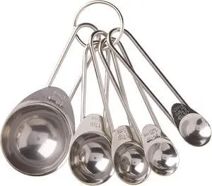 Prepworks BA-3474 Stainless Steel 5-Piece Measuring Spoon Set