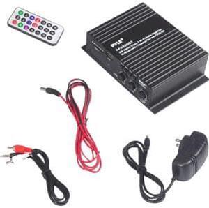 Pyle PFA220BT Bt Amp Mini Blue Series 120W Mp3/Usb/Sd/Lcd Display/Remote