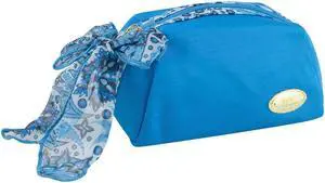 Jacki Design Summer Bliss Makeup Cosmetic Pouch Bag Blue