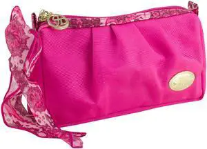 Jacki Design Summer Bliss Compact Makeup Cosmetic Bag Hot Pink