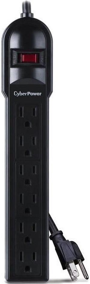 CyberPower CSB606 6 Feet 6 Outlets 900 Joules Essential Surge Suppressor