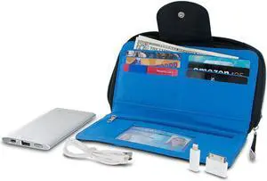 Travelon Hack-Proof RFID Blocking Womens Clutch Wallet 5000mAh Power Bank Black Travelon Hack-Proof RFID Blocking Womens Clutch Wallet 5000mAh Power Bank Black