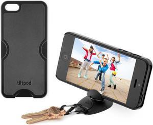Tiltpod 4-in-1 Tripod, Phone Case, Keychain, and Stand for iPhone 5 (Black)