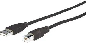 Comprehensive USB2-AA-15ST Comprehensive USB 2.0 A to A Cable 15ft - USB for Printer, Scanner, Keyboard/Mouse, Camera - 15 ft - 1 x Type A Male USB - 1 x Type A Male USB - Shielding - Black