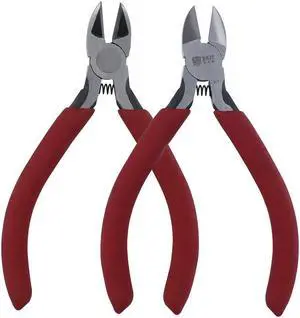 BST-2D Electrical Wire Cable Cutters Cutting Side Snips Flush Pliers Nipper Anti-slip Rubber Mini Diagonal Pliers Hand Tools