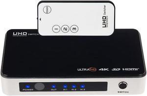 2160P 4K x 2K 4 Port High Speed HDMI Switcher 3 In 1 Out HD Video Image Converter IR Wireless Remote for DVD HDTV PC TV