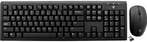 V7 CKW200US-E Black USB Wireless Keyboard and Mouse Combo - US