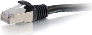 C2G 00812 5 ft. Cat 6 Black Shielded Cat6 Snagless Shielded (STP) Network Patch Cable - Black