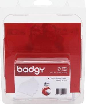 BADGY CBGC0020W Blank ID Cards,20 mil