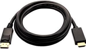 V7 V7DP2HD-02M-BLK-1N 2m DisplayPort to 4K HDMI Out Cable