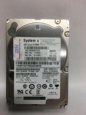 81Y9651 IBM 10K 900GB 6GBPS SAS 2.5 inch-SFF HS HardDrive 81Y3805