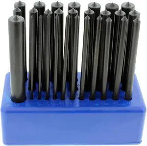 ABN | Hole Transfer Punch Set for Steel 28 Piece Transfer Punch Set 3/32”–17/32”