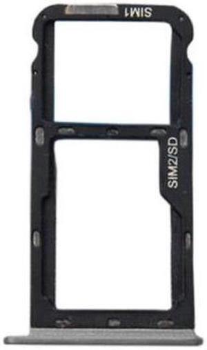 SIM Tray Holder SD Card Reader Slot Adapter for Meizu M5C (Silver)