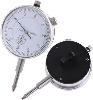 Precision 0.01mm Dial Indicator Gauge 0-10mm Meter Precise 0.01mm Resolution Indicator Gauge Mesure Instrument Tool Dial Gauge