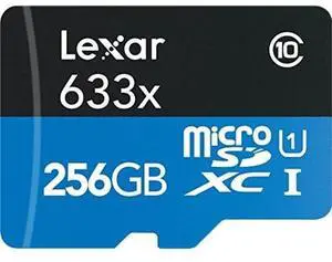 Lexar High-Performance 633x 256GB microSDXC Flash Memory Model LSDMI256BBNL633A Lexar High-Performance 633x 256GB microSDXC Flash Memory Model LSDMI256BBNL633A