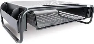 Allsop Metal Art Organizer 5 Monitor Black Supports 30 lbs 32166