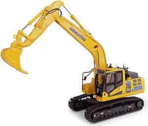 Komatsu HB205-3 Hybrid Tracked Excavator Japan Version 1/50 Diecast Model by Universal Hobbies