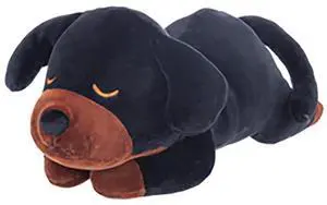 Ganz Meltimals Sleeping Lycra Dogs Plush Stuffed Animal, 15" - Rottweiler Ganz Meltimals Sleeping Lycra Dogs Plush Stuffed Animal, 15" - Rottweiler