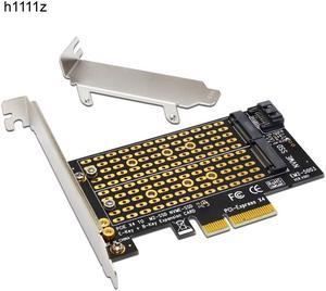 PCIE to M2/M.2 Adapter SATA M.2 SSD PCIE Adapter NVME/M2 PCIE Adapter SSD M2 to SATA PCI E Card M Key +B Key