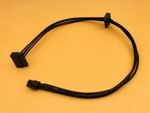 New Small 4Pin to Two SATA SSD Power Cable 45CM Cable MINI 4 Pin Turn 2 SATA Power Supply For Lenovo Main Board Interface