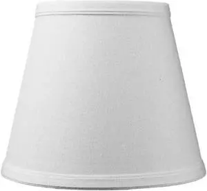 Edison Clip On Light Oatmeal Linen Fabric Empire Lamp Shade 5x8x7