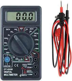 LCD Digital Multimeter Tester Meter Voltmeter Ammeter Ohm DT830B