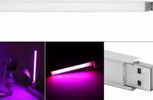 5V USB Grow Light Bar Full Spectrum Indoor Flowering Vegs Potted Plants Growth LED Lamp For Greenhouse Plant 27 Leds 21cm