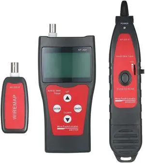 Multi-functional LCD Network Cable Tester RJ11 RJ45 Wire Length Finder with 1 Remote Adapter