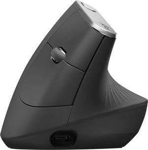 Logitech MX Vertical Advanced Ergonomic Wireless Bluetooth Mouse - Black