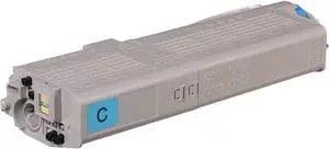 Cyan Toner Cartridge for Okidata 46490503 C532DN, MC573DN, Genuine Okidata Brand