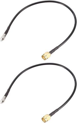 RP-SMA Male to TS9 Female RG174 RF Coaxial Cable 10 Inch 2pcs