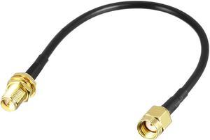 Antenna Extension Cable RP-SMA Male to RP-SMA Female Low Loss RG174 6 inch