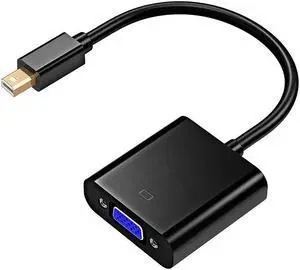 1pc Mini DP to VGA Adapter 1080P Display Port Male to VGA Female Cables Adapter For  Macbook Windows 8 Pro