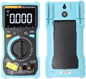 ANENG V8 Blue LCD Display Digital Multimeter DC/AC Voltage Current Meter 6000 Counts Flashlight Lighting Balcklight Precision