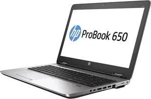 HP Laptop ProBook 650 G2 7VJ87UT#ABA Intel Core i5 6th Gen 6300U (2.40 GHz) 8 GB Memory 256 GB SSD Intel HD Graphics 520 15.6" Windows 10 Pro 64-bit