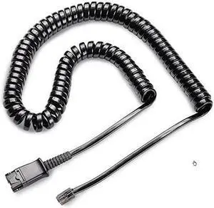 Plantronics 13ft U10P Headset RJ-11 Coiled Cable 38232-01
