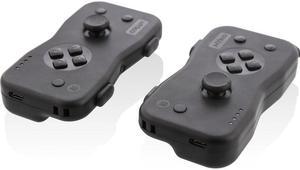nyko dualies  pair of motion controllers with included usb typec charging cable, joycon alternative for nintendo switch