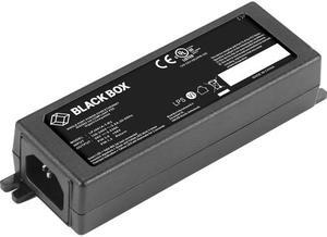 BLACK BOX LPJ001A-T-R2 GIGABIT ETHERNET INJECTOR POE+ - 10/100/1000BASE-T RJ-45, 802.3AT, 1-PORT, 45 DA