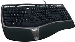 Microsoft Natural Keyboard 4000 for Business 5QH-00001 Black USB Wired Ergonomic Keyboard Microsoft Natural Keyboard 4000 for Business 5QH-00001 Black USB Wired Ergonomic Keyboard
