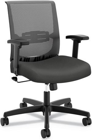 HON Company Convergence Mid-Back Task Chair Swivel-Tilt 275lb Cap Iron Ore/Black