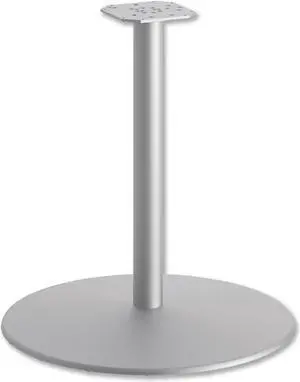 HON Between Round Disc Base for 30" Table Tops Textured Silver HONHBTTD30