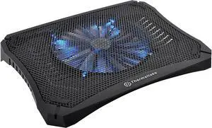Massive V20 Steel Mesh Panel Single 200mm Blue LED Fan Adjustable Speed Control 10-17 Laptop Notebook Cooling Pad CL-N004-PL20BL-A