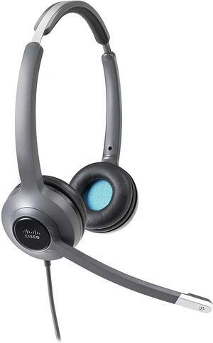 Cisco 522 Headset, 3.5mm, USB - Wired - Over-the-head - Binaural - Supra-aural - Uni-directional Microphone