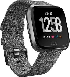Fitbit FB505BKGY Versa Smartwatch with Small  Large Bands  Special Edition